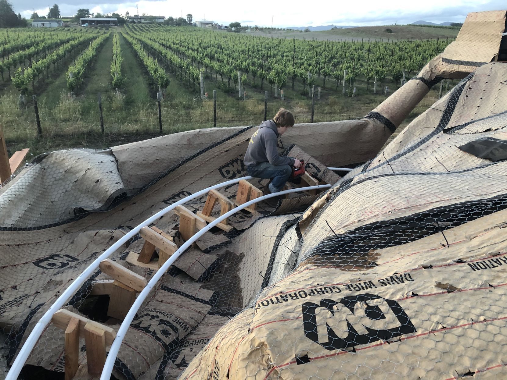 Building Napa's mini-Matterhorn roller coaster